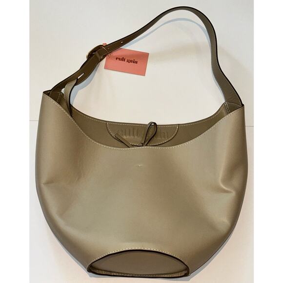 Cult Gaia Odette Leather Tote ~ Mushroom - Picture 5 of 6